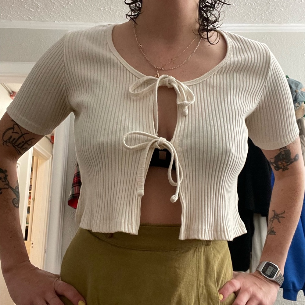 Lisa Says Gah Tie Top